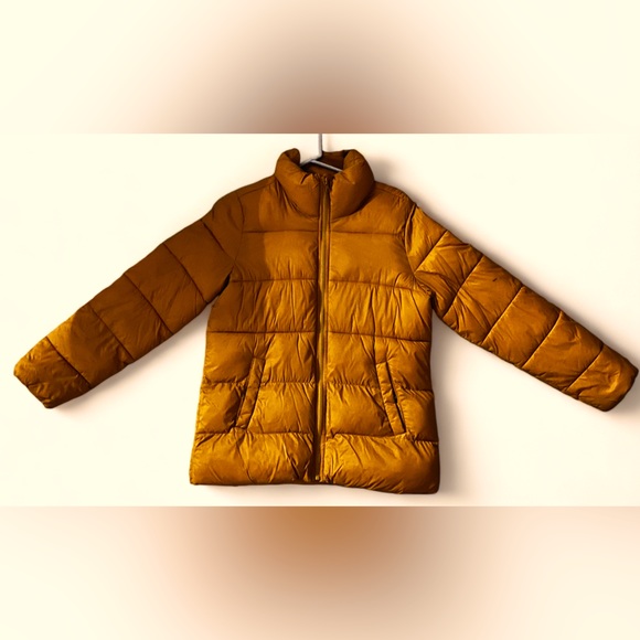 Old navy mustard color puffer size men’s small - Picture 1 of 3